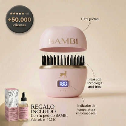 Bambi Mini | Alísate el pelo en 5 minutos. En cualquier lugar.